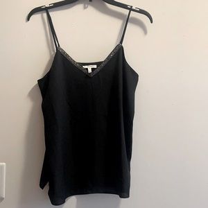 NWT - Black tank with sparkle V line